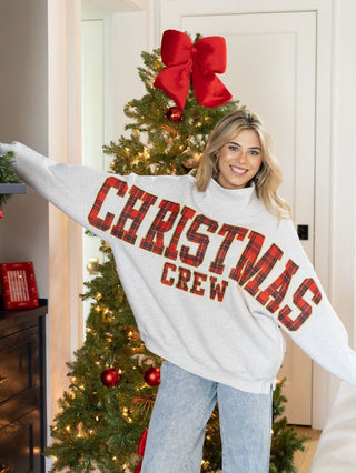 Simply Southern Mock Neck Christmas Crew One Size Fits Most