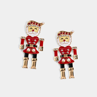 Santa Nutcracker Earrings