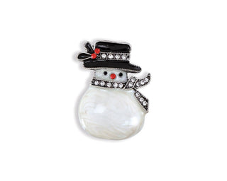 Pin Snowlady With Crystals