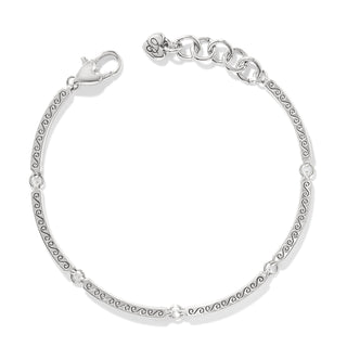 Meridian Geo Bar Silver Bracelet
