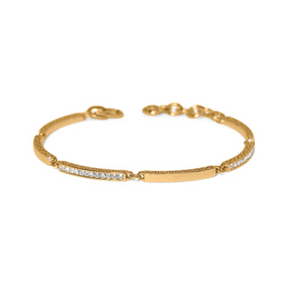 Meridian Geo Bar Gold Bracelet