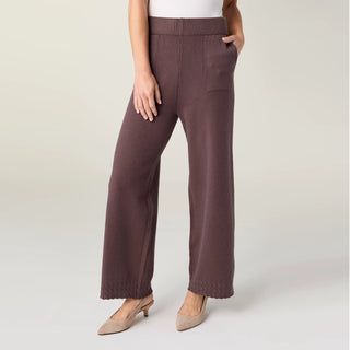 French Roast Heavenly-luxe Cable Knit Detail Pant