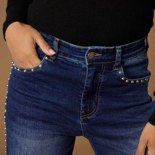 Everstretch Wide Leg With Stud Details