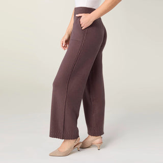 French Roast Heavenly-luxe Cable Knit Detail Pant