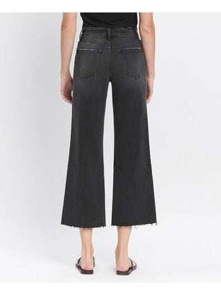 Flying Monkey High Rise Crop Wide Leg Acerbic Jeans Wide Leg