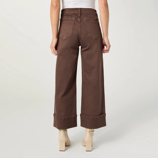 Chocolate-avante Wide Ankle With Front Seam Pant