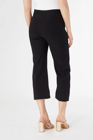 Georgie Wide Leg Cropped Black