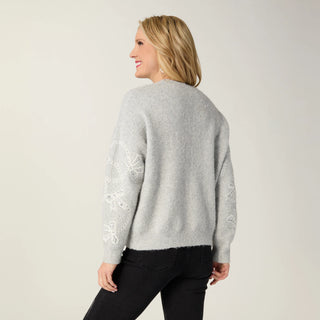Embellished Ribbon Sweater