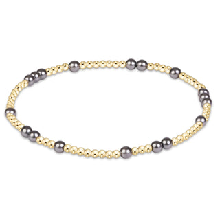 Enewton Hope Unwritten Pearl Dark Grey 3mm Bracelet