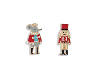 Mini Nutcracker And Rat King Earrings
