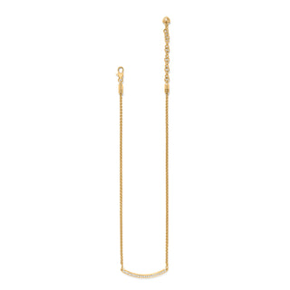 Meridian Geo Bar Necklace Gold