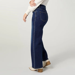 Everstretch Wide Leg With Stud Details