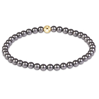 Enewton Classic Pearl Dark Grey 4mm Bracelet