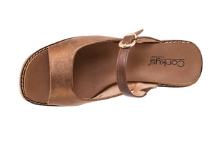 Corkys Treat Yourself Bronze Combo Wedge