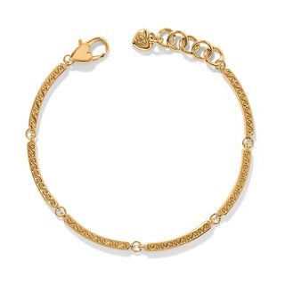 Meridian Geo Bar Gold Bracelet