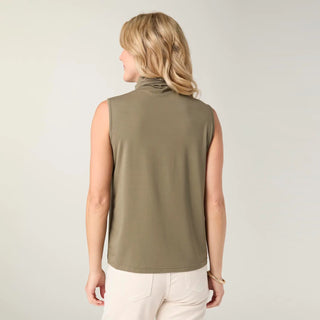 Olive Soft Landing Sleeveless Turtleneck