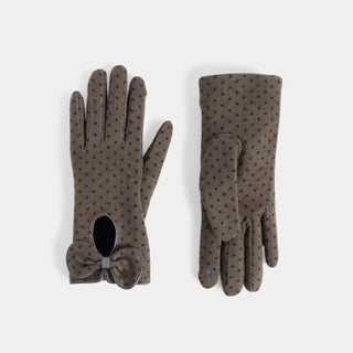 Sage Bow Keyhole Touchscreen Gloves