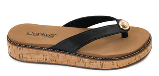 Corkys Off The Deep End Black Sandals