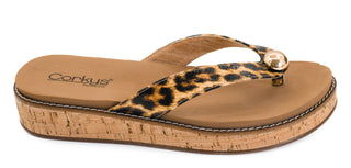 Corkys Off The Deep End Leopard Sandal