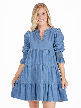 Simply Southern Blue Corduroy Dress