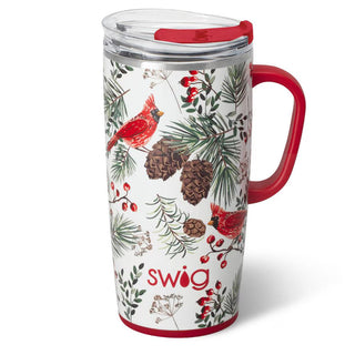 Swig Drinkware Winter Cardinals 22oz Travel Mug