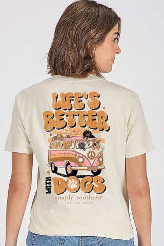Simply Southern Better W/ Dogs SS Tee