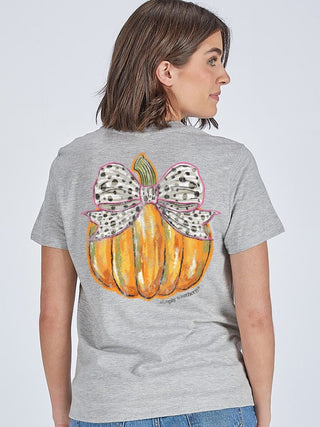 Simply Southern SS Bow Pumpkin Tee