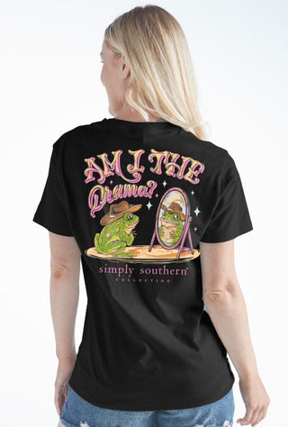 Simply Southern Drama Black Tee