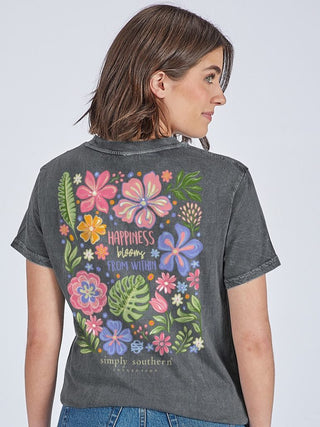 Simply Southern SS Happy Bloom Tee