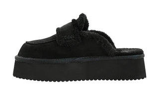 Corkys Veg Out Black Faux Suede