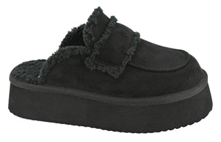 Corkys Veg Out Black Faux Suede