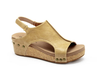 Corkys Volta II Taupe Smooth Wedge
