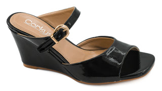 Corkys XOXO Black Patent