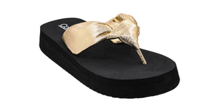 Corkys You Go Girl Gold Flip Flop