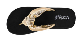Corkys You Go Girl Gold Flip Flop