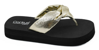Corkys You Go Girl Gold Flip Flop