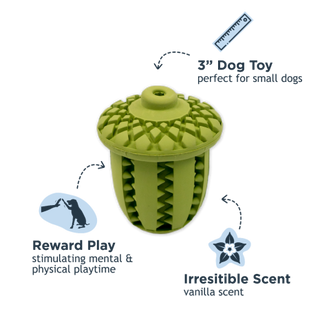 Rubber Acorn Reward Dog Toy