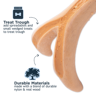 Small Bacon Scented Antler Dog Chew Toy