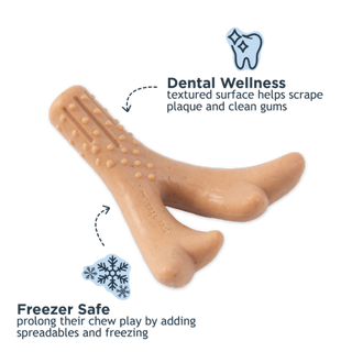 Small Bacon Scented Antler Dog Chew Toy