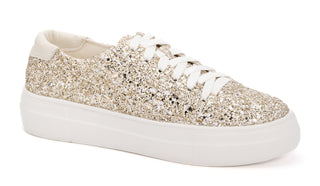 Glaring Gold Chunky Glitter Sneaker