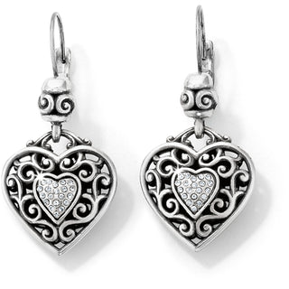 Reno Heart Leverback Earrings OS