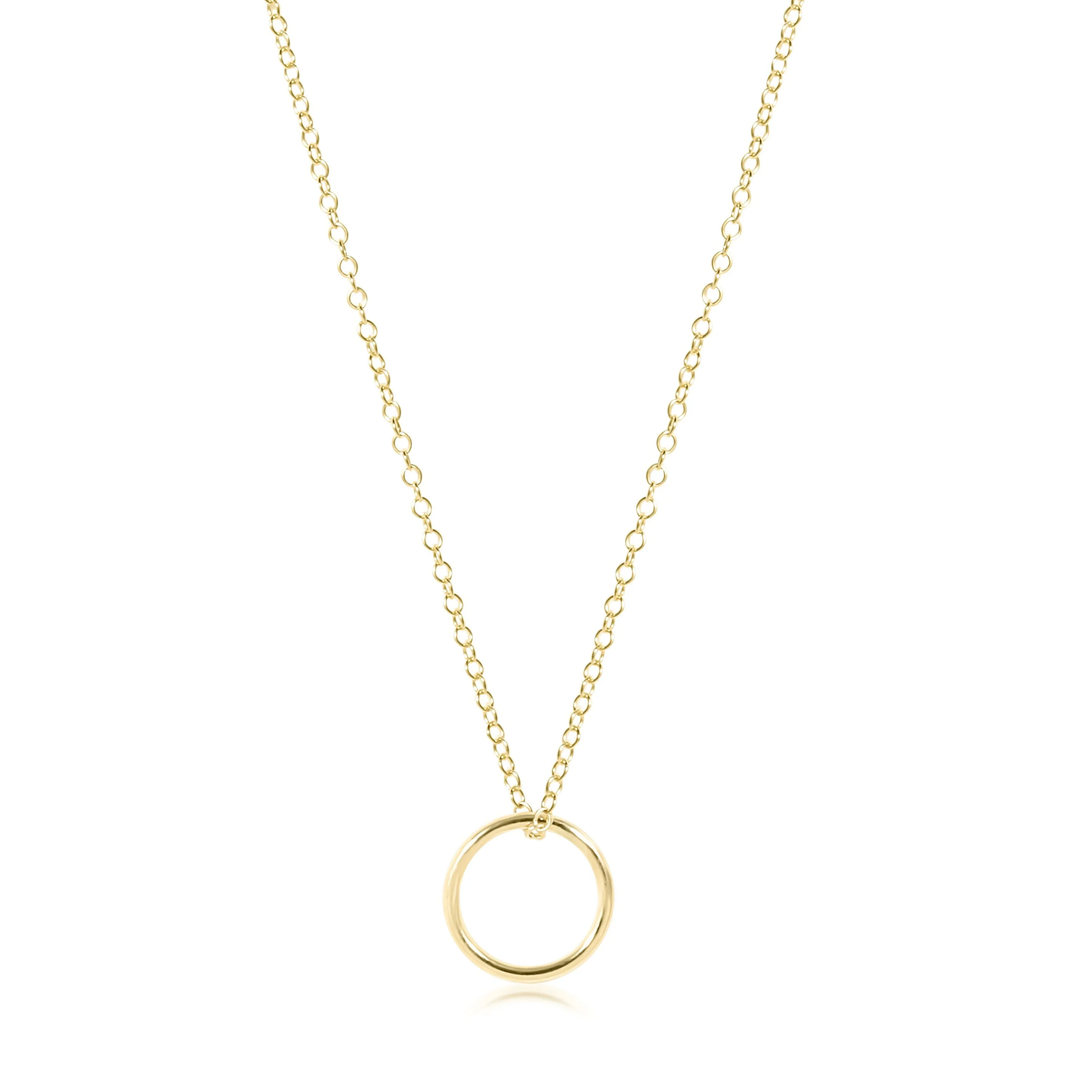 Enewton 16" Necklace Gold - Halo Gold Charm