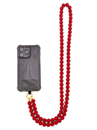 Matte Resin Beaded Crossbody Phone Lanyard