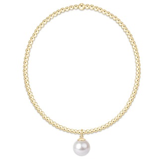 Enewton classic gold 2mm bracelet - classic pearl 8mm charm