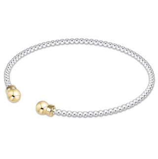 Enewton Classic Mixed Metal 2MM Bead Cuff-Gold