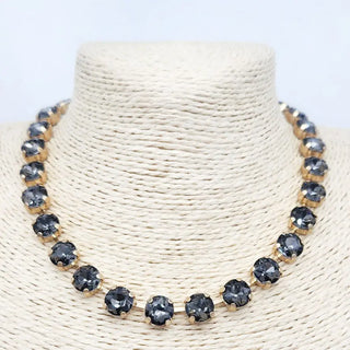 Black Crystal Stone Necklace