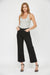 Mica Denim Wide Leg Crop Black Beauty