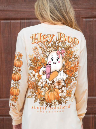 Simply Southern LS Hey Boo Whisper Tee