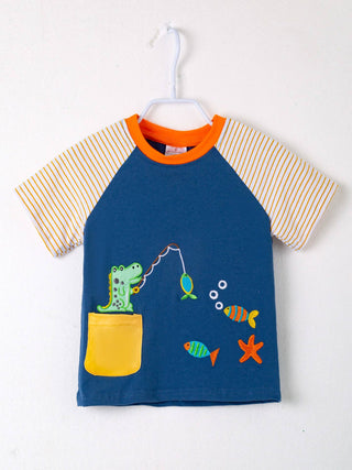 Boys Blue Fish Shirt