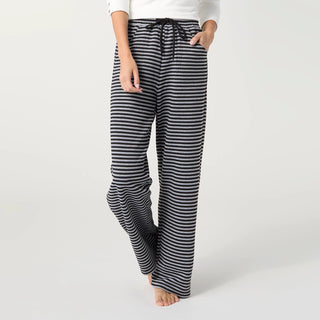 Cozy Maxx Quilt Wide Leg Pants-Black/Grey